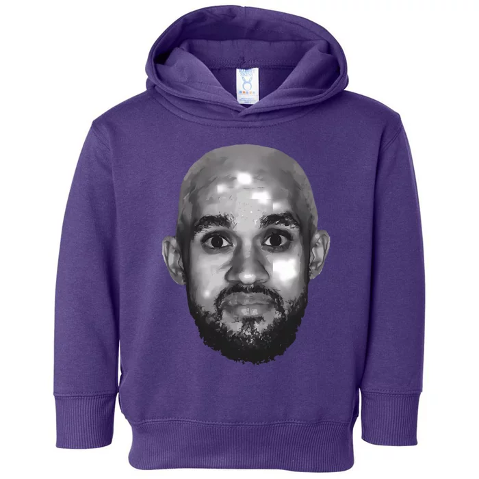 Bald Derrick White Funny Vintage Face Toddler Hoodie