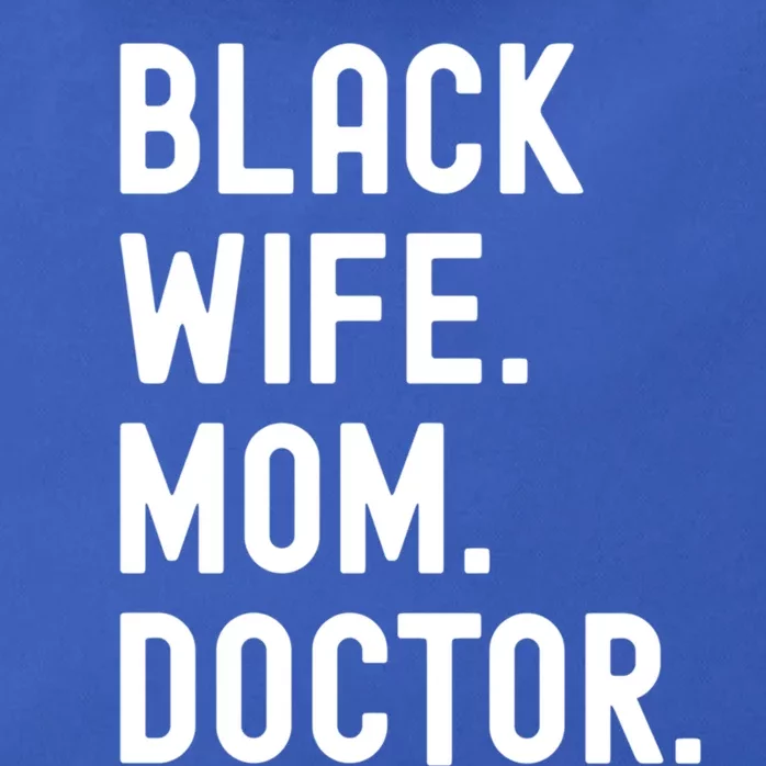 Black Doctor Wife Mom African American Physician Gift Zip Tote Bag