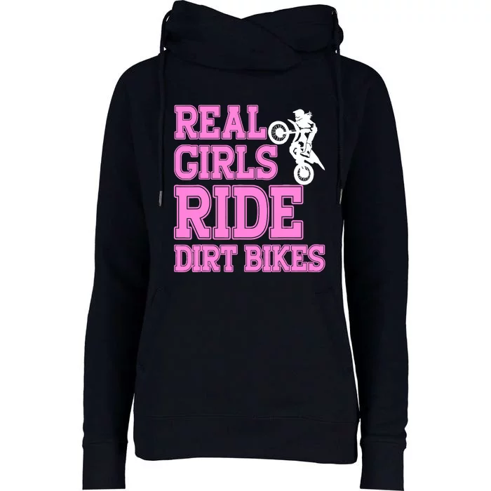 Braap Design Wo Motorcycle Motocross Girl Dirt Bike Womens Funnel Neck Pullover Hood