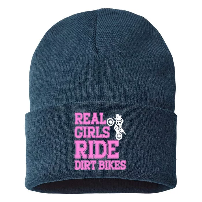 Braap Design Wo Motorcycle Motocross Girl Dirt Bike Sustainable Knit Beanie