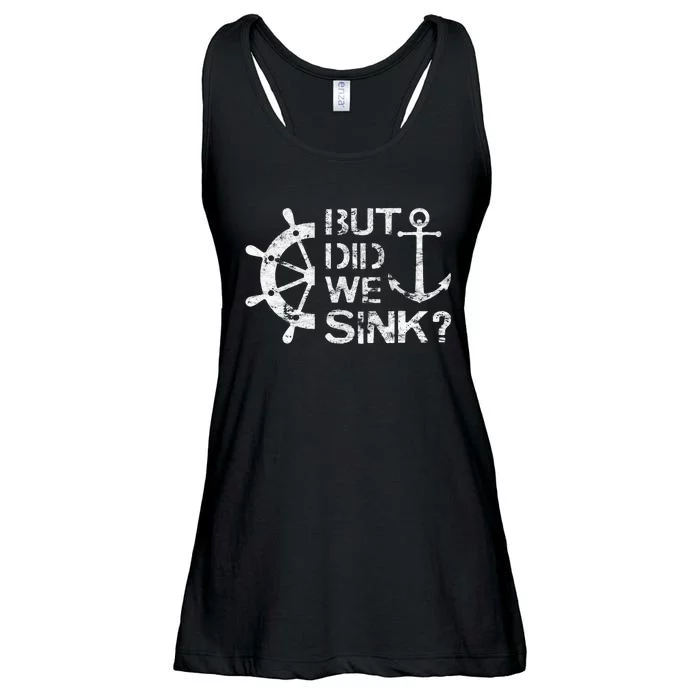 But Did We Sink Sailboat Sail Boating Captain Sailing Ladies Essential Flowy Tank