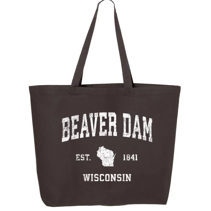 Beaver Dam Wisconsin Wi Vintage Sports 25L Jumbo Tote