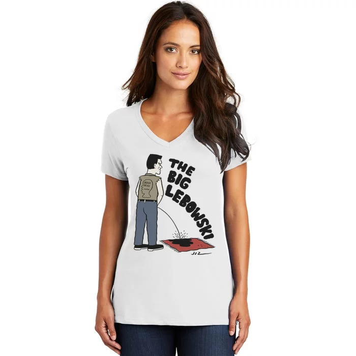 Brain Dead X The Big L.E.B.O.W.S.K.I Women's V-Neck T-Shirt