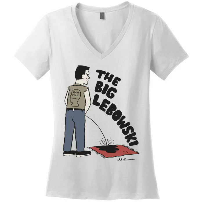 Brain Dead X The Big L.E.B.O.W.S.K.I Women's V-Neck T-Shirt