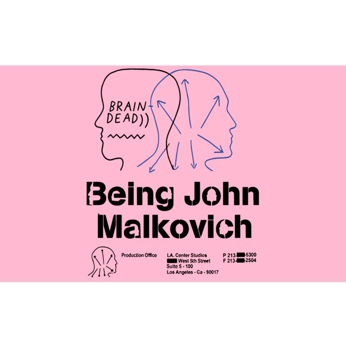 Brain Dead X Being John Malkovich Business Card White Bumper Sticker