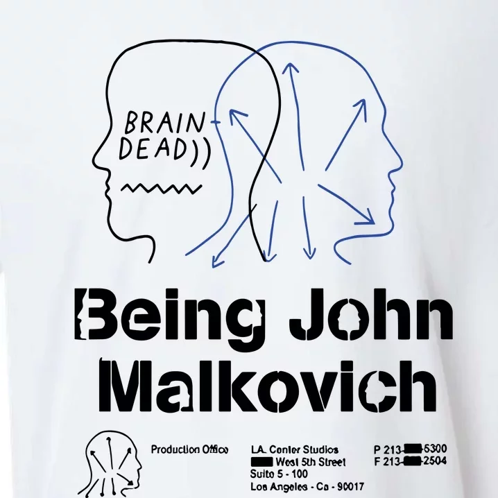 Brain Dead X Being John Malkovich Business Card White Sueded Cloud Jersey T-Shirt