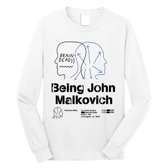 Brain Dead X Being John Malkovich Business Card White Long Sleeve Shirt