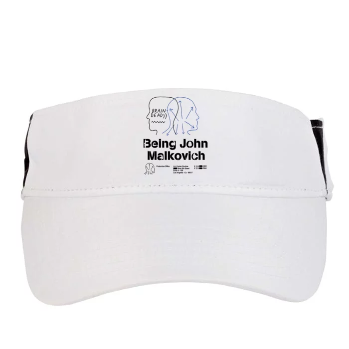 Brain Dead X Being John Malkovich Business Card White Adult Drive Performance Visor