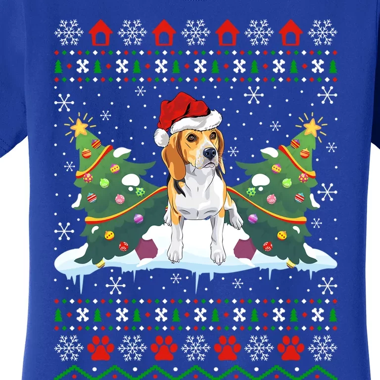 Beagle Dog Xmas Gift Ugly Beagle Christmas Gift Women's T-Shirt