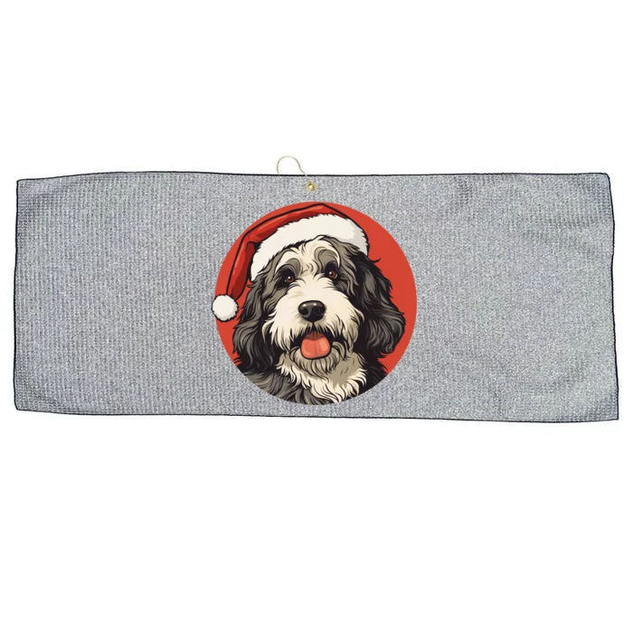 Bernedoodle Dog Xmas Doodle Dood Cute Christmas Bernedoodle Gift Large Microfiber Waffle Golf Towel