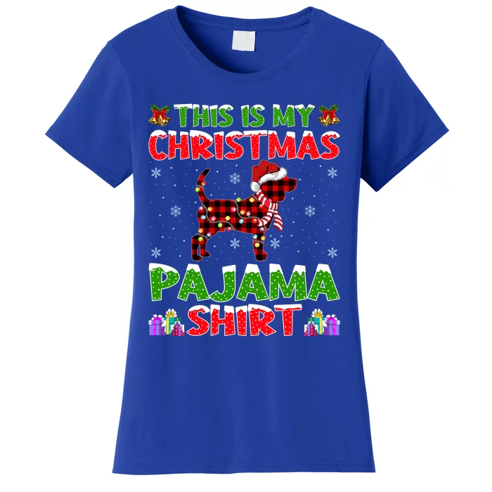 Beagle Dog Xmas Gift Matching Beagle Christmas Gift Women's T-Shirt