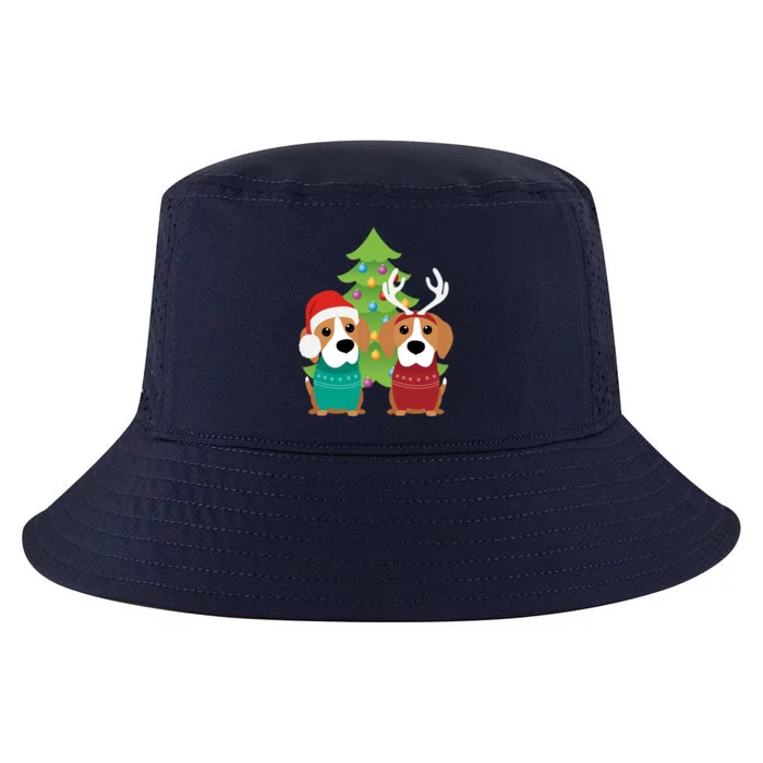 Beagle Dog Xmas Funny And Cute Beagles Christmas Design Gift Cool Comfort Performance Bucket Hat