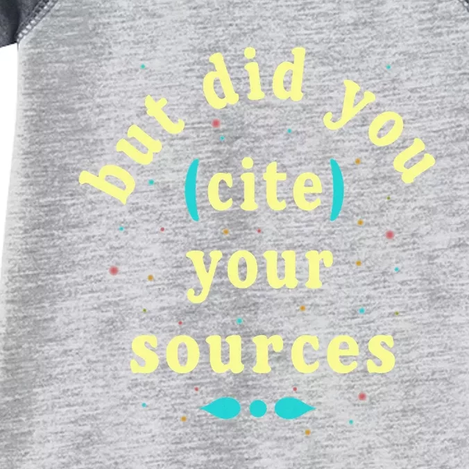 But Did You Cite Your Sources Infant Baby Jersey Bodysuit