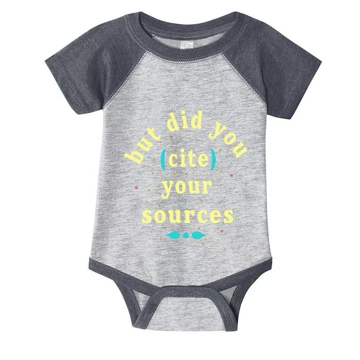 But Did You Cite Your Sources Infant Baby Jersey Bodysuit