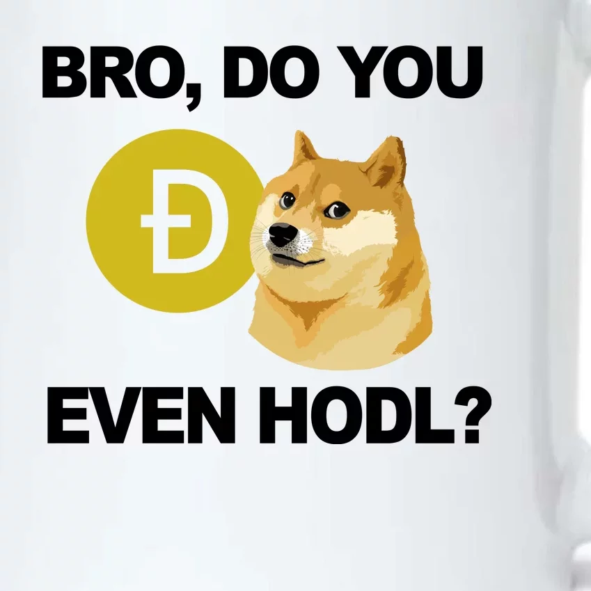 Bro Do You Even Hodl Funny Doge Coin Crypto Black Color Changing Mug