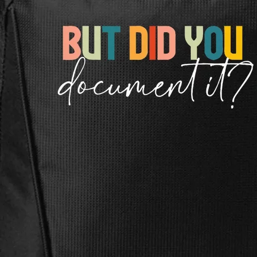 But Did You Docut It Funny Human Resources Hr Office City Backpack