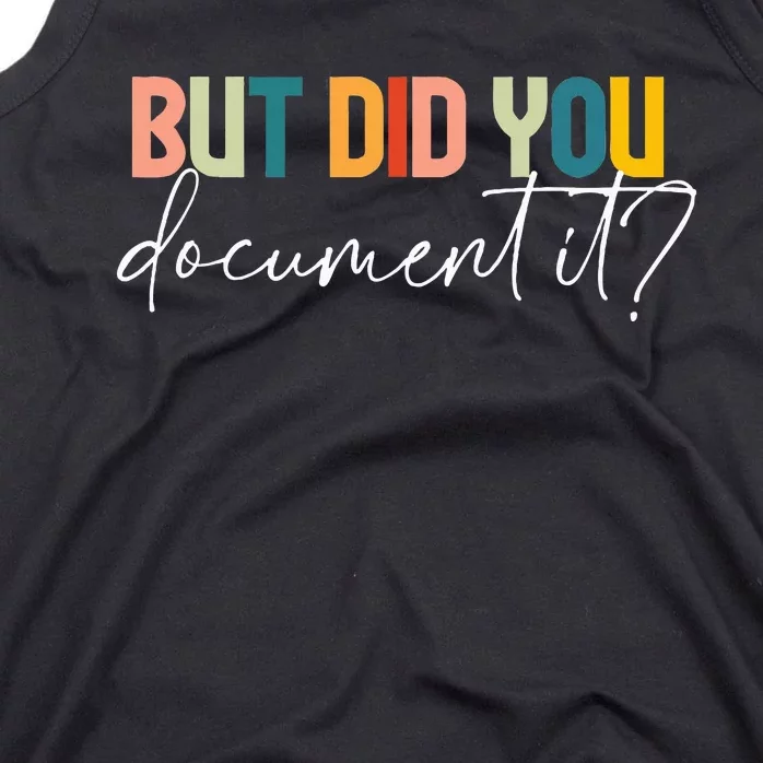 But Did You Docut It Funny Human Resources Hr Office Tank Top