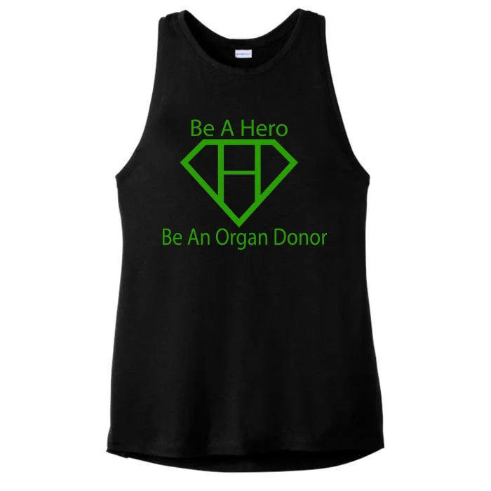 Be A Hero Organ Donor Ladies Tri-Blend Wicking Tank