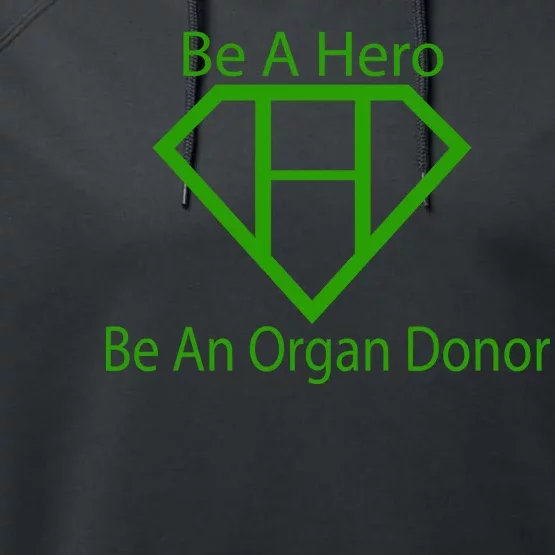 Be A Hero Organ Donor Performance Fleece Hoodie