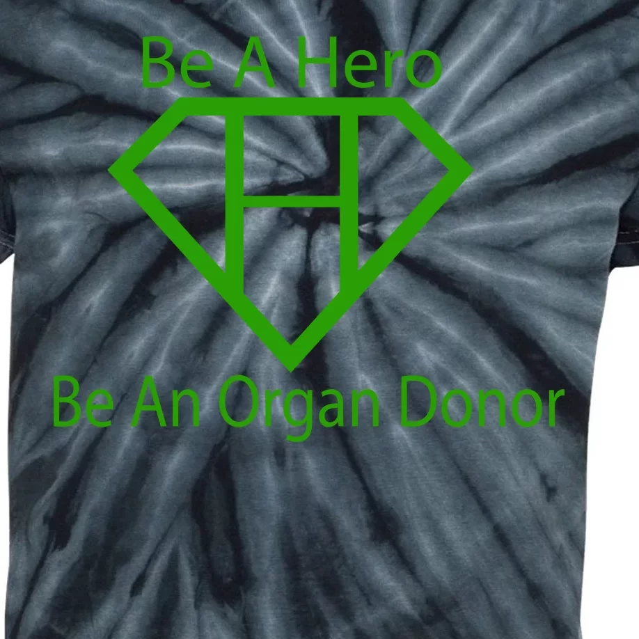 Be A Hero Organ Donor Kids Tie-Dye T-Shirt