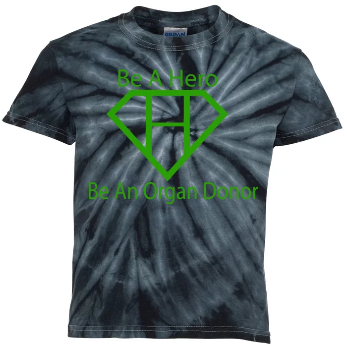 Be A Hero Organ Donor Kids Tie-Dye T-Shirt