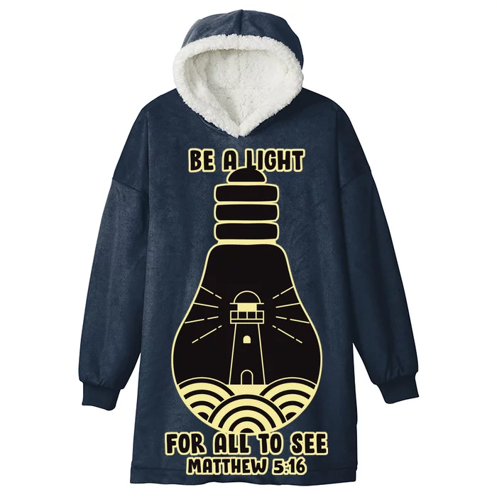 Be A Light For All To See Hooded Wearable Blanket