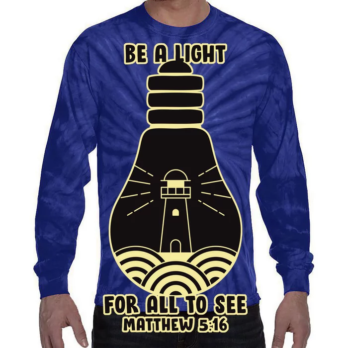 Be A Light For All To See Tie-Dye Long Sleeve Shirt