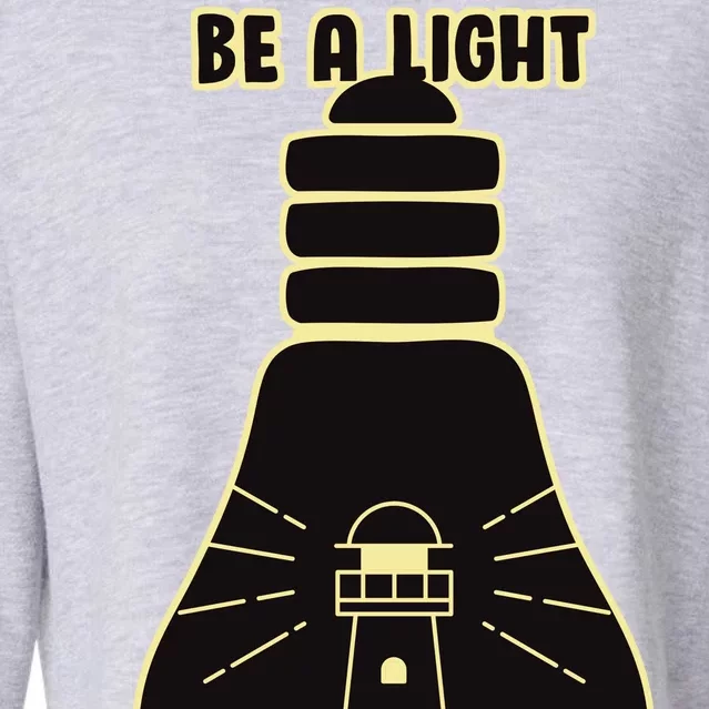 Be A Light For All To See Cropped Pullover Crew