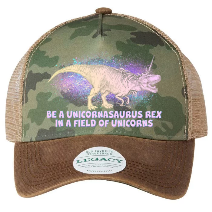 Be A Unicornasaurus Rex Legacy Tie Dye Trucker Hat