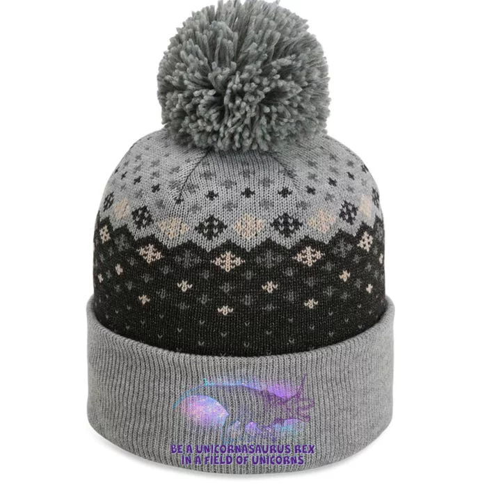 Be A Unicornasaurus Rex The Baniff Cuffed Pom Beanie