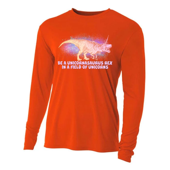 Be A Unicornasaurus Rex Cooling Performance Long Sleeve Crew