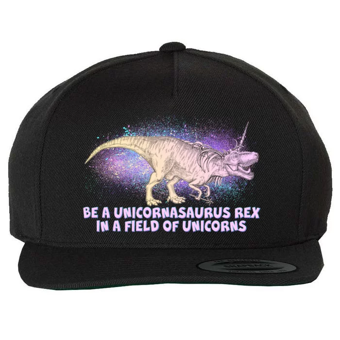 Be A Unicornasaurus Rex Wool Snapback Cap