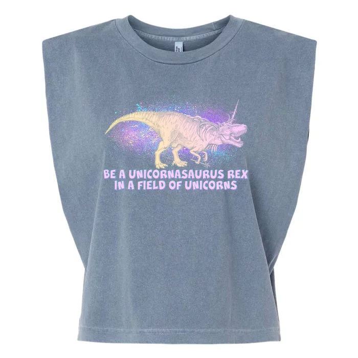 Be A Unicornasaurus Rex Garment-Dyed Women's Muscle Tee