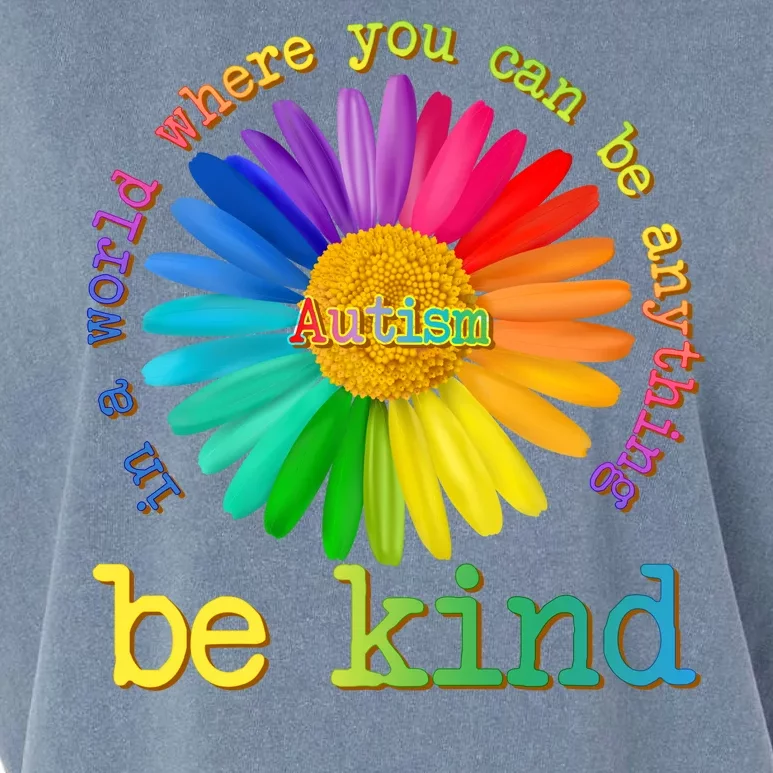 Be Anything Be Kind Autism Awareness Garment-Dyed Women's Muscle Tee