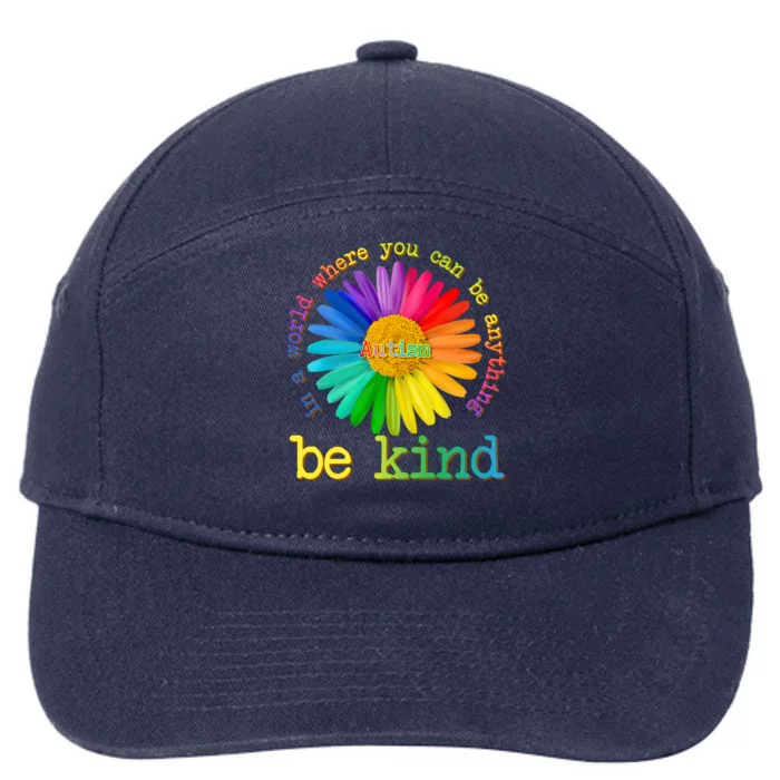 Be Anything Be Kind Autism Awareness 7-Panel Snapback Hat