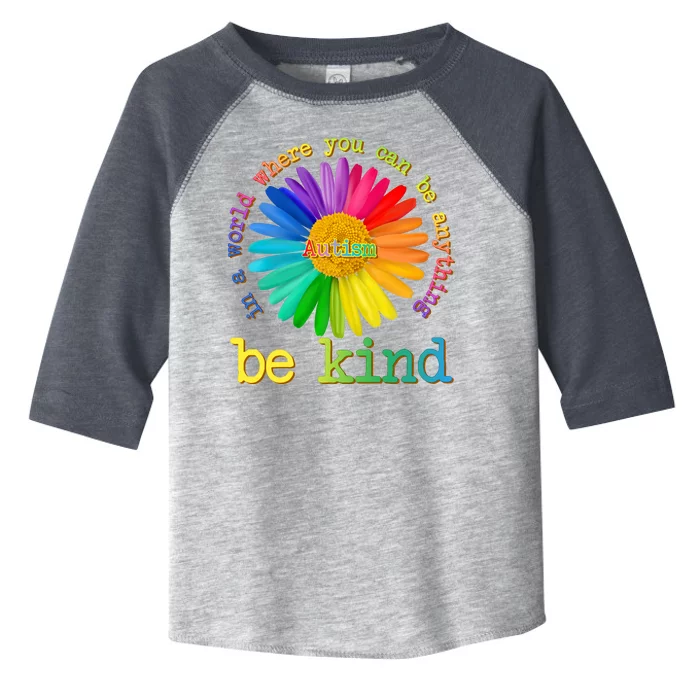 Be Anything Be Kind Autism Awareness Toddler Fine Jersey T-Shirt