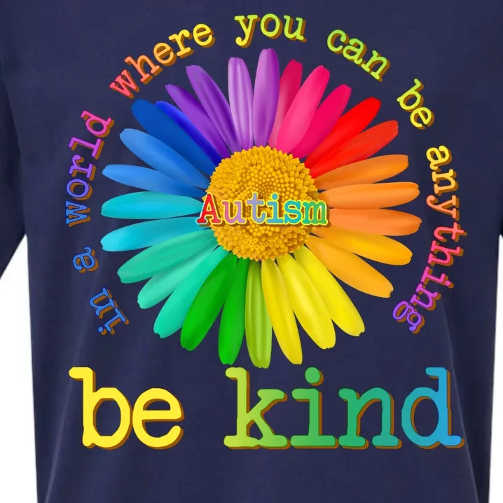 Be Anything Be Kind Autism Awareness Sueded Cloud Jersey T-Shirt