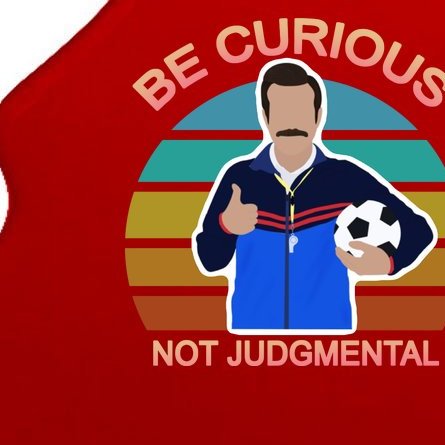 Be Curious Not Judgmental Funny Soccer Tree Ornament