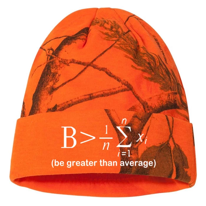 Be Greater Equation Math Kati - 12in Camo Beanie