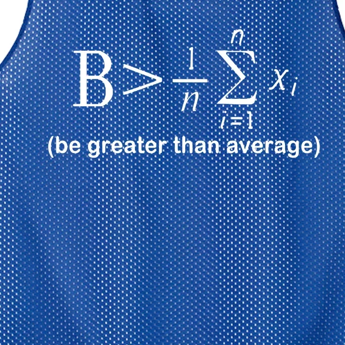 Be Greater Equation Math Mesh Reversible Basketball Jersey Tank