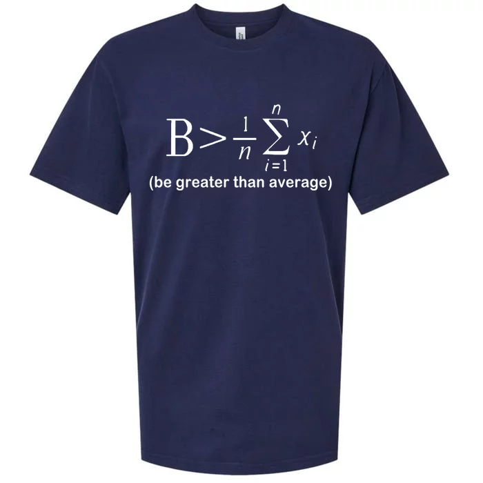 Be Greater Equation Math Sueded Cloud Jersey T-Shirt