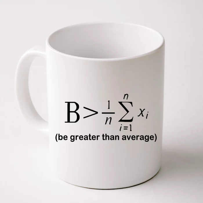 Be Greater Equation Math Front & Back Coffee Mug