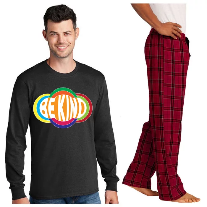 Be Kind 70's Retro Logo Tribute Long Sleeve Pajama Set