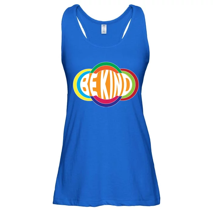 Be Kind 70's Retro Logo Tribute Ladies Essential Flowy Tank