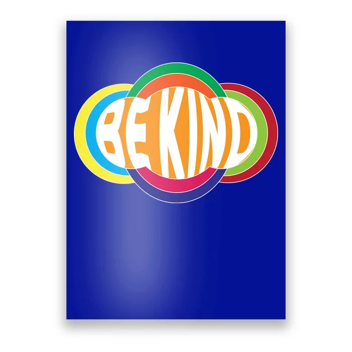 Be Kind 70's Retro Logo Tribute Poster