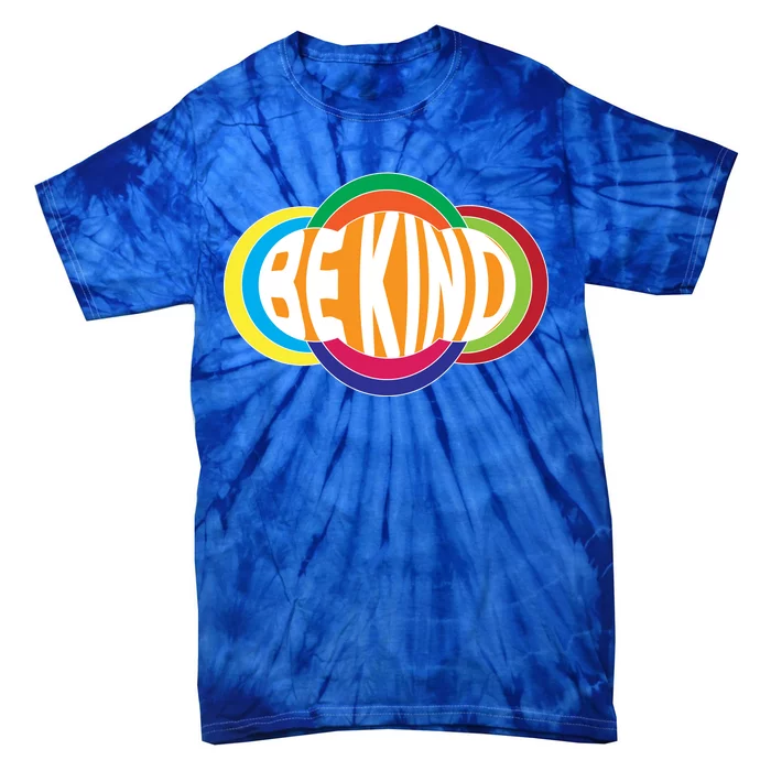 Be Kind 70's Retro Logo Tribute Tie-Dye T-Shirt