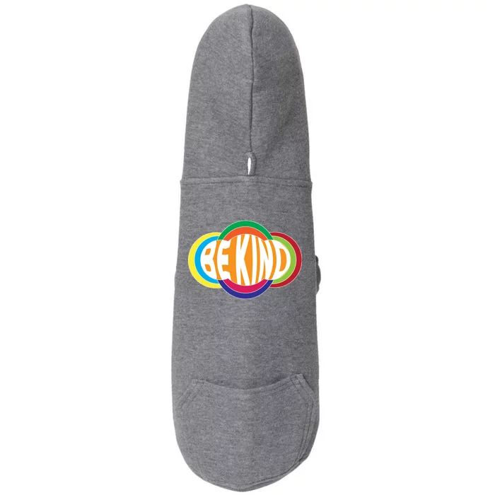 Be Kind 70's Retro Logo Tribute Doggie 3-End Fleece Hoodie