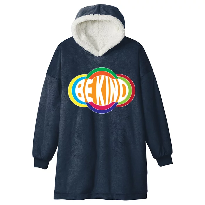 Be Kind 70's Retro Logo Tribute Hooded Wearable Blanket