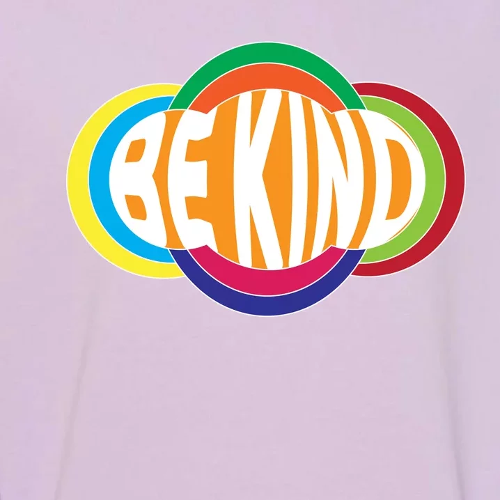 Be Kind 70's Retro Logo Tribute Garment-Dyed Sweatshirt