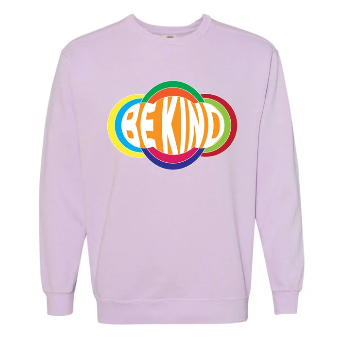 Be Kind 70's Retro Logo Tribute Garment-Dyed Sweatshirt